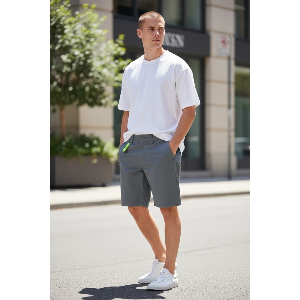 Brixton‎ Choice Chino Shorts Steel Blue Standard Fit Men's Size 32 NWT